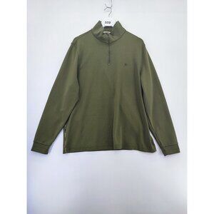 Burberry Men's Green 100% Cotton Sweater Size XXL